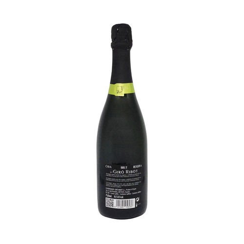 GIRÓ RIBOT Cava brut reserva, elaborado siguiendo el método tradicional GIRÓ RIBOT botella de 75 cl.