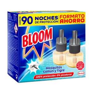 Imagen de BLOOM Recambio insecticida líquido, moscas y mosquitos 45 día 2 x 18 ml.