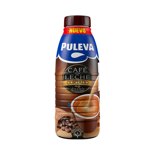 PULEVA Bebida de café (cortado) con leche, enriquecida con vitaminas A y D Selección 1 l.