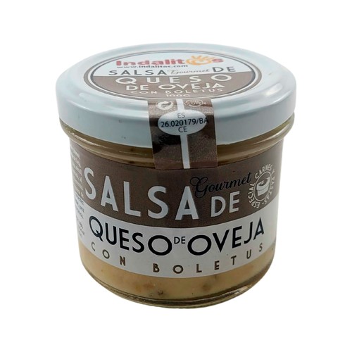 INDALITOS Salsa queso de oveja con boletus 100 g.