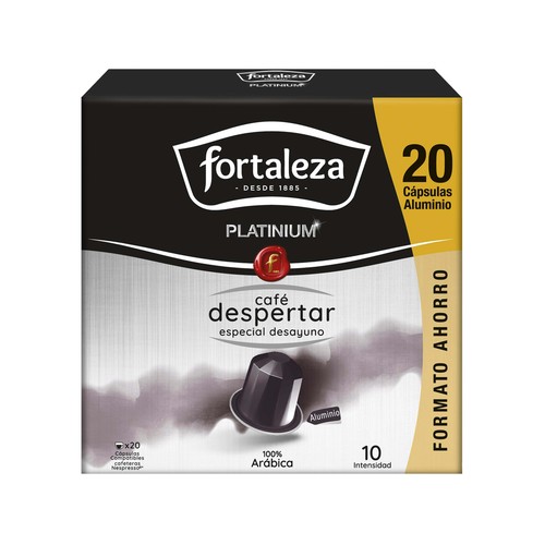 FORTALEZA PLATINIUM Café en cápsulas despertar 20 uds.