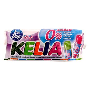 KELIA Bebidas refrescantes aromatizadas sin azúcar (golosinas para congelar con zumo de fruta) KELIA 12 unidades de 45 mililitros