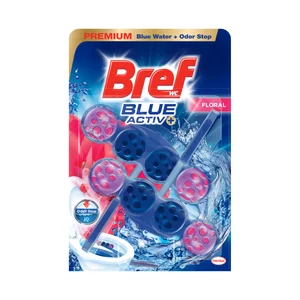 BREF Blue Activ+ Pastillas de limpieza de WC florales 2x50 g.