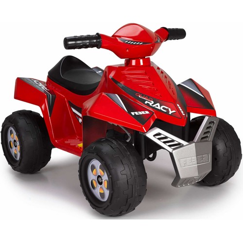 Quad infantil con batería de 6V Racy, color rojo, FEBER.