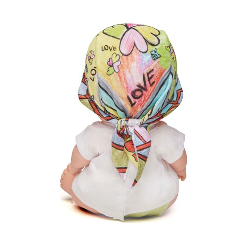 Muñeco bebé solidario Baby Pelón Laura Pausini, JUEGATERAPIA.