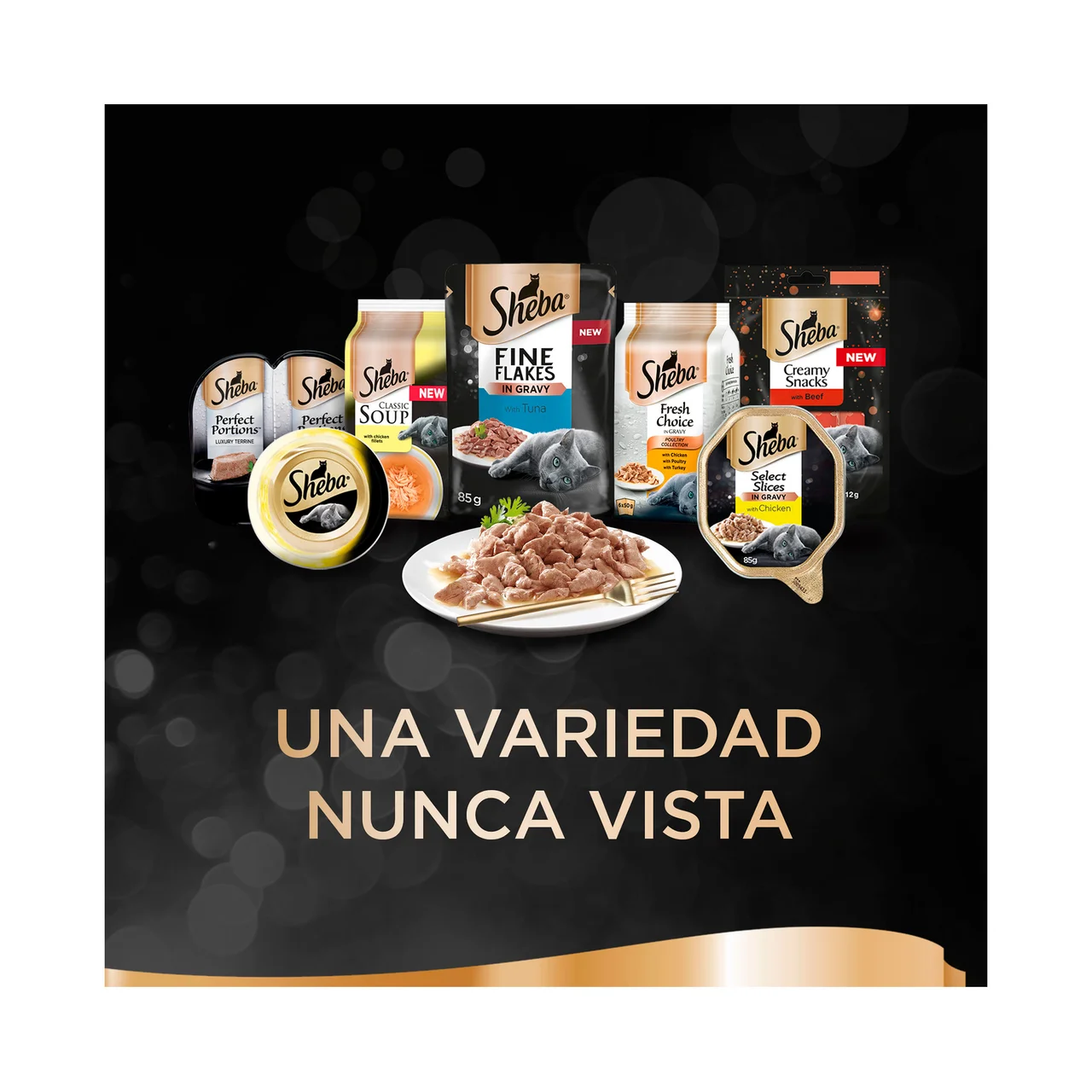 Comida para gatos gelatina selección pescados 12 uds. x 100 g.