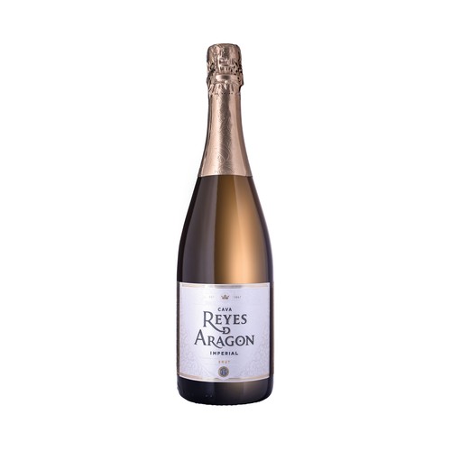 REYES DE ARAGÓN Cava brut imperial, elaborado en España botella de 75 cl.