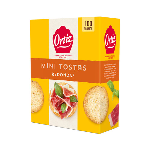 ORTIZ Mini tostas redondas 100 g.