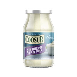 COOSUR Salsa fina sin huevo y sin lactosa frasco de 450 ml