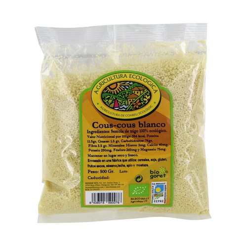 BIOGORET Cous-Cous Blanco Ecológico BIOGORET 500 g.