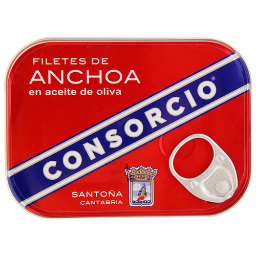 CONSORCIO Filetes de anchoa en aceite de oliva CONSORCIO 50 g.