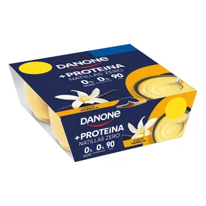 DANONE + Proteína Natillas de vainilla con alto contenido en proteínas 4 x 120 g.