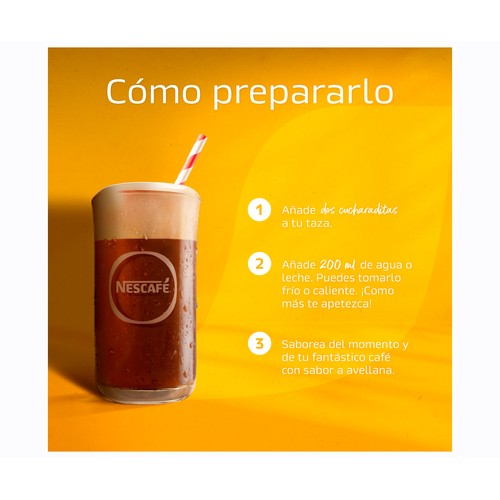 NESCAFÉ Café soluble natural 200 gr + café avellana 95 g.