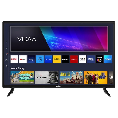 Televisión 60,9cm (24") HD LED QILIVE Q24HS241B, Smart TV, VIDAA, DOLBY AUDIO.