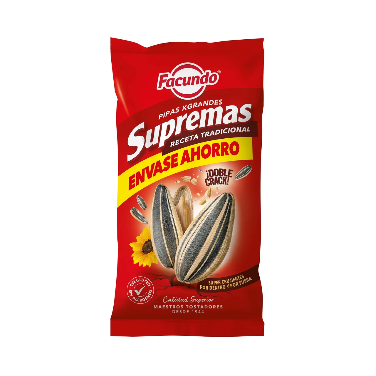 Supremas Pipas degirasol de calidad superior 190 g.