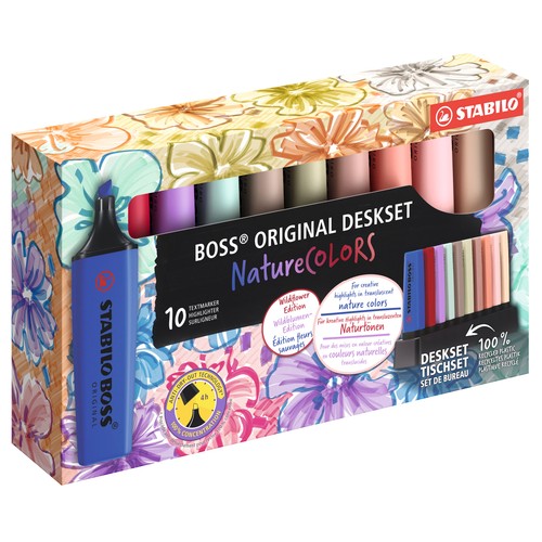 Set 10 subrayadores Stabilo Boss Naturecolors Wildflowers.. STABILO