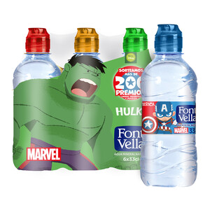 FONT VELLA Agua mineral FONT VELLA. pack de 6 uds x 33 cl.