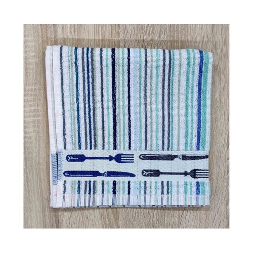 Paño de cocina tejido rizo 100% algodón 360g/m², AUCHAN