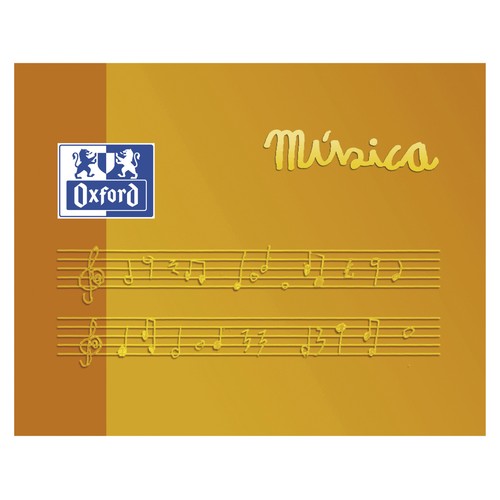 Bloc Música Niños A5 Apaisado 10 Hojas Blancas Tapa Blanda OXFORD SCHOOL 1 Unidad