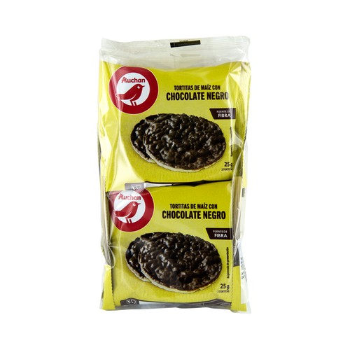 PRODUCTO ALCAMPO Tortitas de maíz con chocolate 100 g.