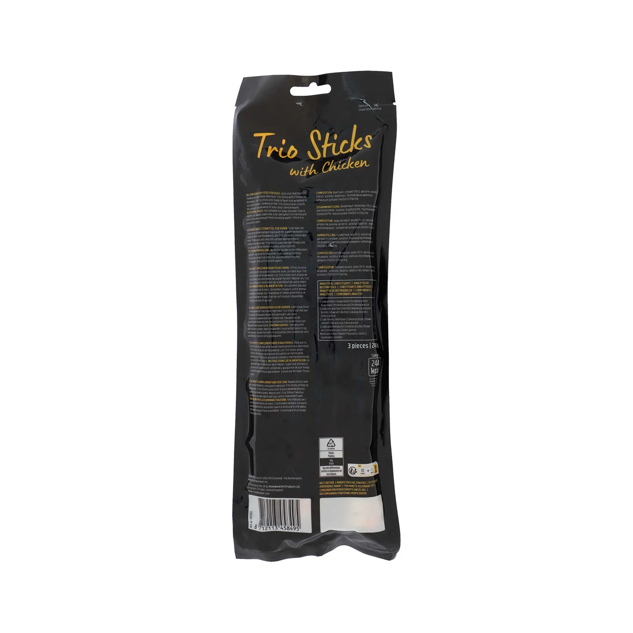 Trio de sticks de pollo 240 g.