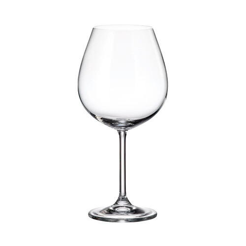 Copa de vino fabricada en Cristal de Bohemia, 0,65 litros, serie Colibri CRYSTAL BOHEMIA.