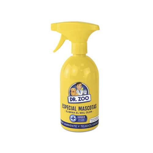 DR. ZOO Spray absorbe olores coche, especial mascotas aroma vainilla DR. ZOO 500 ml.