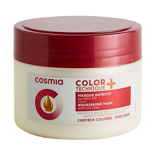 COSMIA Mascarilla nutritiva con filtro UV para cabellos teñidos o con mechas COSMIA Color technique + 300 ml.
