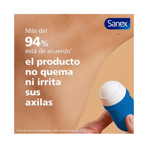 SANEX Dermo+ extra control Desodorante roll on para mujer antitranspirante hasta 72 horas 50 ml.