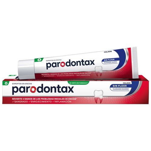 PARONDONTAX Pasta de diente sin flúor, sabor extra fresco 2 x 75 ml.