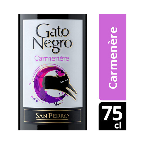 GATO NEGRO  Vino tinto elaborado de Chile botella de 75 cl.