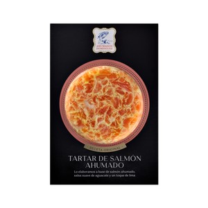 Imagen de AHUMADOS DOMINGUEZ Tartar de salmón ahumado con salsa de aguacate 150 g.