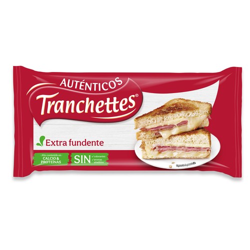 LA VACA QUE RÍE Queso fundido en lonchas Natural LA VACA QUE RÍE TRANCHETTES 14 uds. 262,5 g.