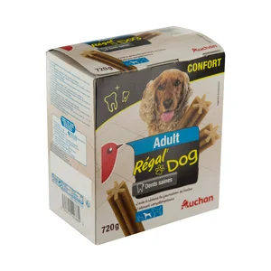PRODUCTO ALCAMPO Snacks dental para perros adultos talla mediana AUCHAN EXPERT DENTAL CARE 28 uds. 720 g.