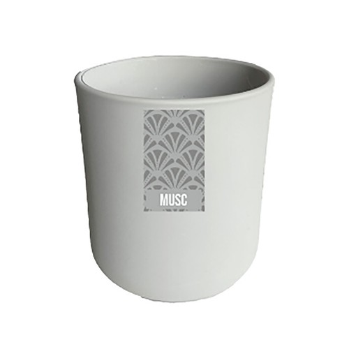 Vela perfumada, color gris, duración de 30 horas, ALCAMPO.