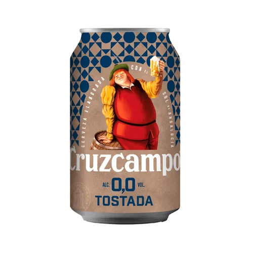 Cerveza sin filtrar de limón lata 33 cl.