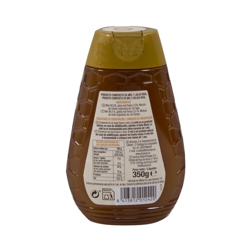 PRODUCTO ALCAMPO Miel con jalea real PRODUCTO ALCAMPO 350 g.