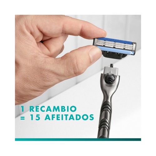 GILLETTE Mach 3 Recambio para maquinillas de afeitar para hombre 8 uds.