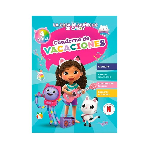 La casa de muñecas de Gabby, Cuaderno de vacaciones, 4 años.