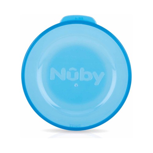 Taza con dos asas, azul, 240ml, NUBY.