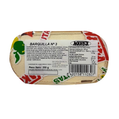 NAKOA Cesta con fruta de Aragón 200 g.