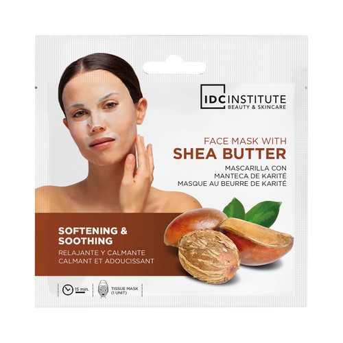 IDC INSTITUTE Mascarilla facial relajante y calmante con manteca de karité.