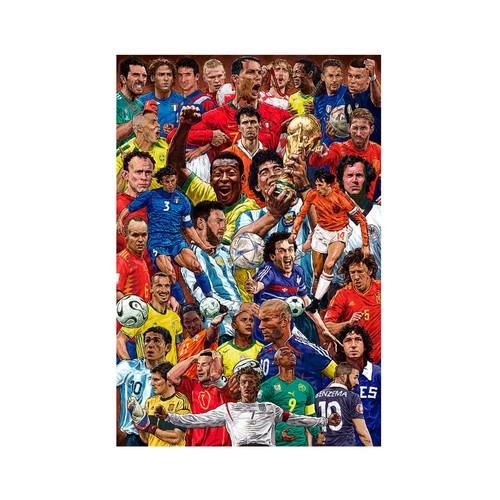 Póster de leyendas de fútbol, GRUPO ERIK.