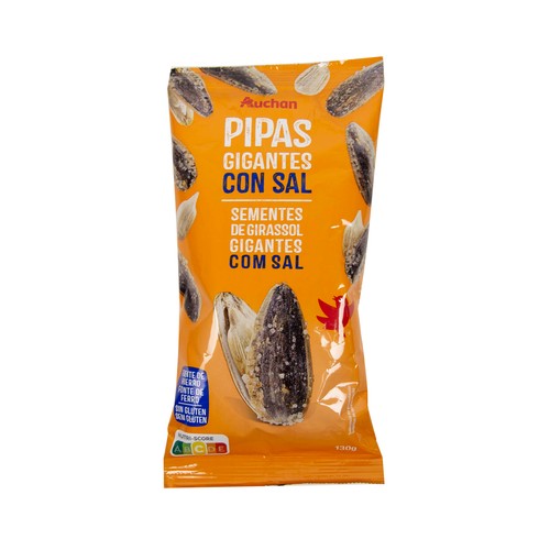 Pipas de girasol gigantes saladas PRODUCTO ALCAMPO 130 g.