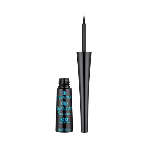 ESSENCE Dip eyeliner tono negro intenso Delineador de ojos (eyeliner) de larga duración y resistente al agua (waterproof).