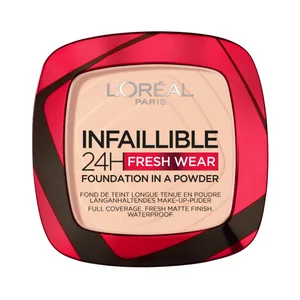 L´ORÉAL PARIS  Infaillible 24h fresh wear Tono 180 Rose Sand Base de maquillaje en polvo con acabado mate sedoso.