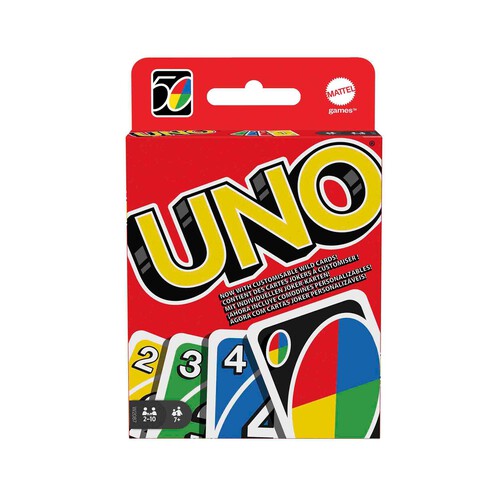 UNO Original - Juego de Cartas Familiar - Clásico - Baraja Multicolor de 112 Cartas - De 2 a 10 Jugadores - Para Niños y Adultos - Regalo para 7+ Años, W2087