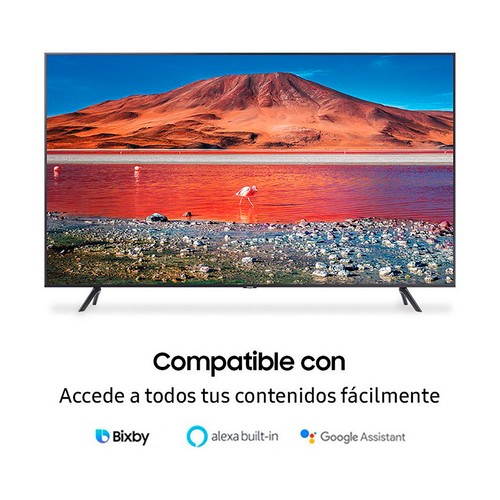 Televisión 109,22 cm (43") LED SAMSUNG ﻿UE43TU7025KXXC 4K, HDR 10+, SMART TV, WIFI, TDT T2, USB reproductor y grabador, 2HDMI, 2000HZ.