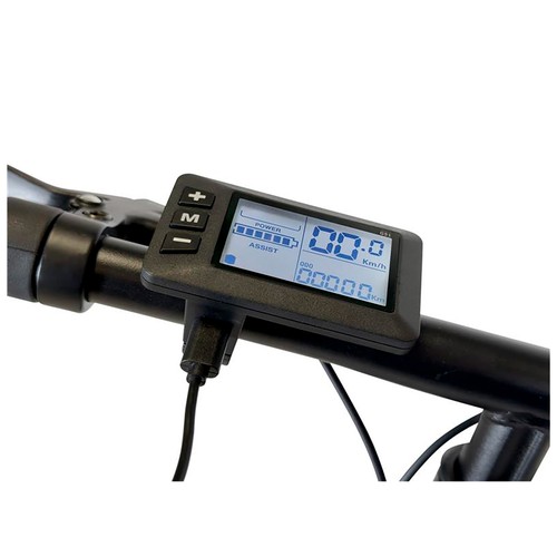Bicicleta eléctrica plegable NILOX X8 Pro, color azul, 250W, ruedas 20", autonomía 70Km.