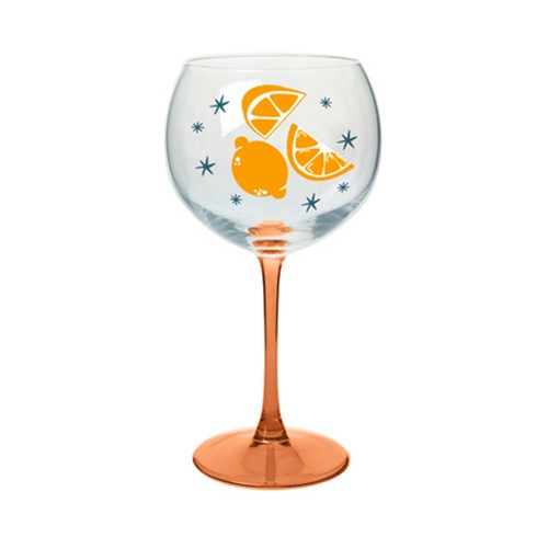 Copa gin tonic 63 cl decoración naranjas. ACTUEL